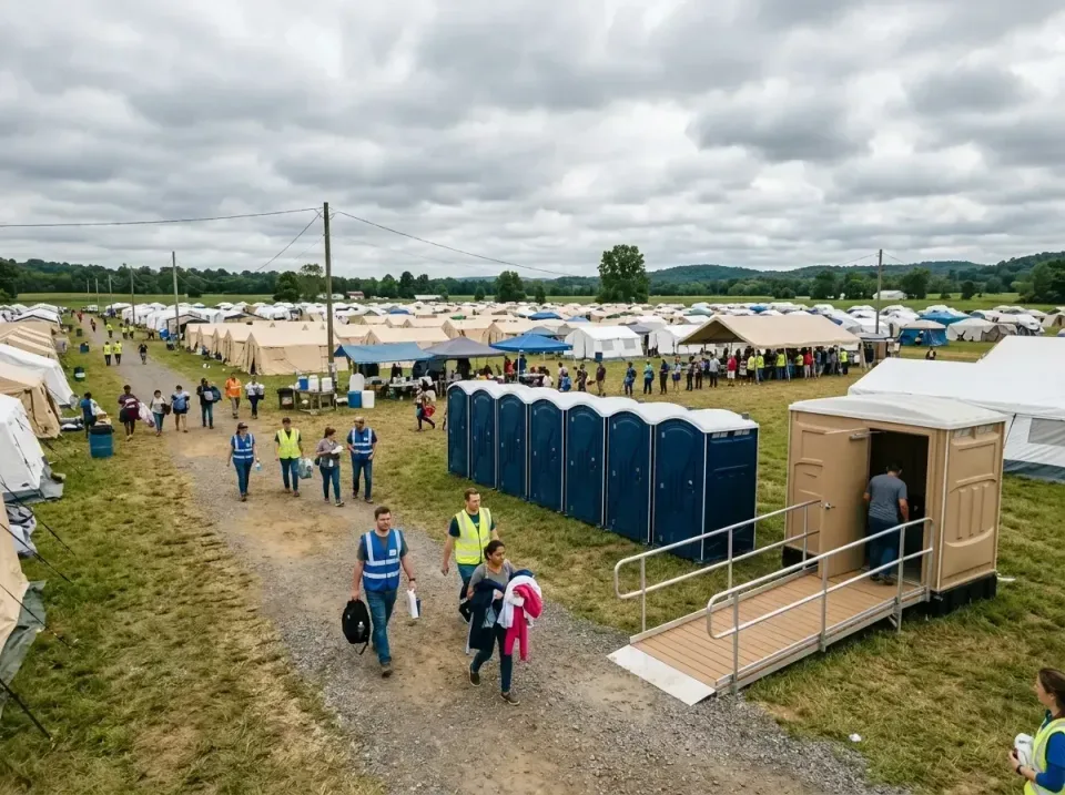 disaster-relief-camp-restrooms-010 — frequently asked questions, Dumpster & Portable Bathrooms Rental in Green Level, NC